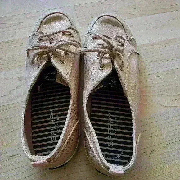 Sperry top slider lounge ltt pink metallic shoes size 6 - Picture 2 of 8